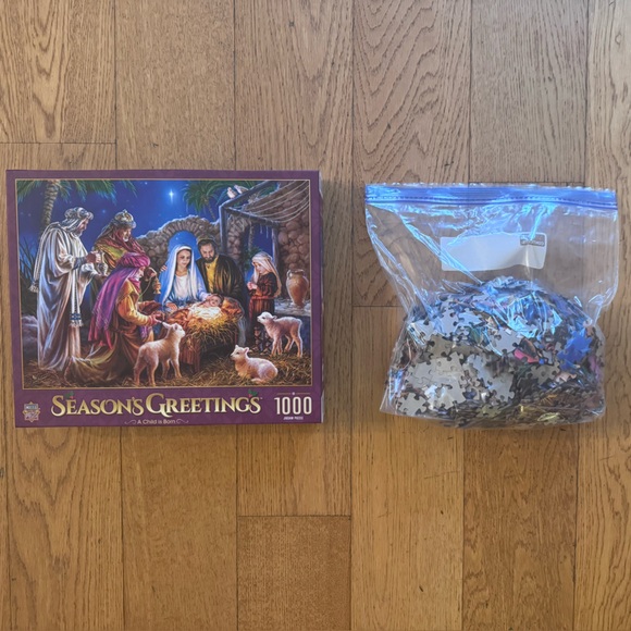 Masterpieces ~Bundle 3/$20~ 1000 Piece Puzzle A Child Is Born by Dona Gelsinger - Picture 9 of 12